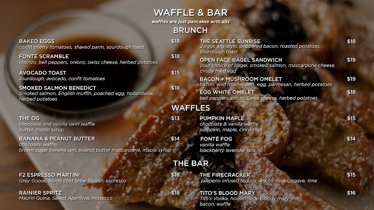 Fonté Coffee - 1st Avenue Menu - Image 6